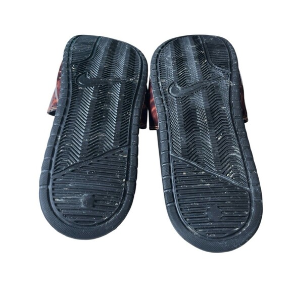 Nike Benassi Women's Tortoise Shell Slide Sandals Black Brown Size 11 - Picture 5 of 6